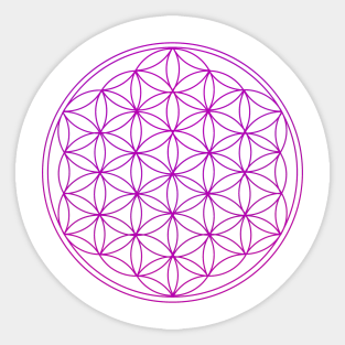 Violet Sacred Geometry Sticker